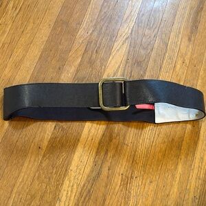 Ruby Ribbon Dark Brown Adjustable Belt with Gold Buckle